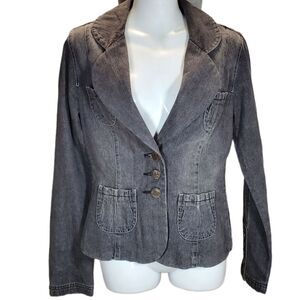 REFUGE denim blazer 3 button M